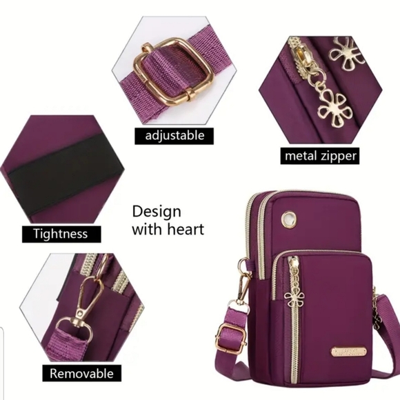 Purple Shoulder Bag, New - 2 colors available - Picture 7 of 14